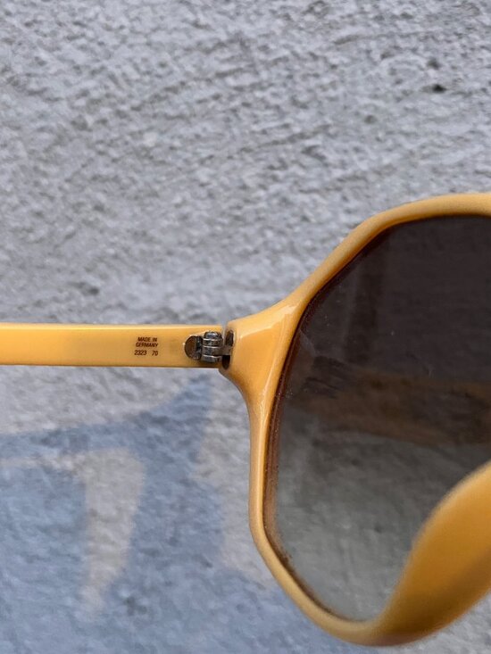 Vintage Christian Dior Oversize Sunglasses, Rounded Octagonal Cream Frames main image 2
